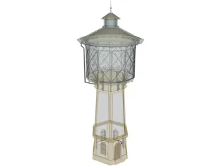 Water Tower 3D Model