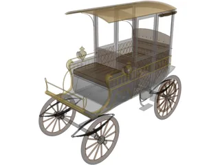 Woods Station Wagon (1900) 3D Model