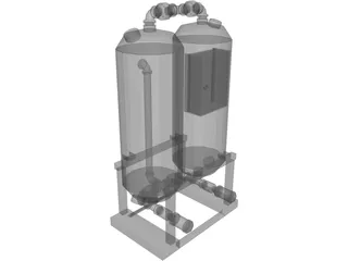 Industrial Air Dryer 3D Model