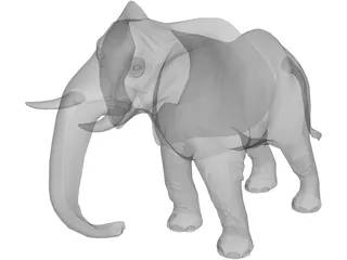 Elephant 3D Model