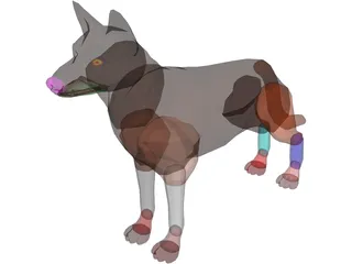 Dog German Shepherd 3D Model