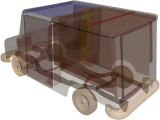 Mail Truck 3D Model