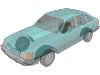 Ford Escort (1988) 3D Model