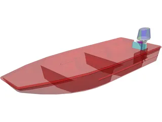 Skiff 3D Model