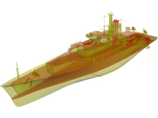 Survey Vessel T-AGS 60 Class 3D Model
