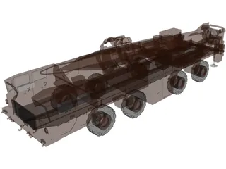 Scud Missile Launcher 3D Model