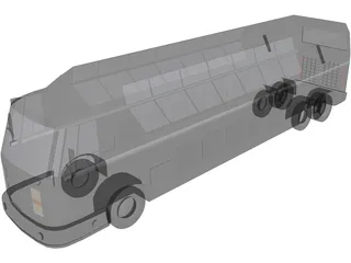 Tour Bus 3D Model