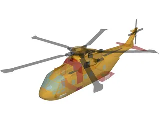 AgustaWestland AW101 EH-101A Merlin 3D Model