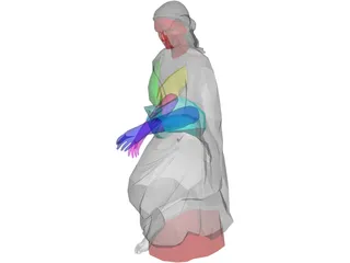 Greek Woman 3D Model