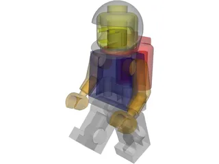 Legoman in Space Suit 3D Model