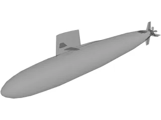 Skipjack Submarine 3D Model