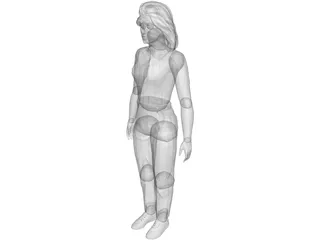 Girl [+Clothes] 3D Model