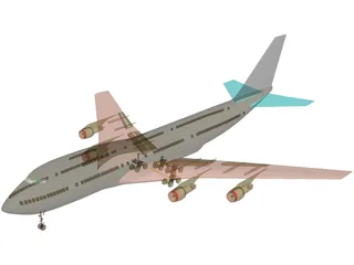 Boeing 747-200 3D Model