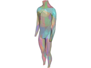 Surface Muscles Male 3D Model