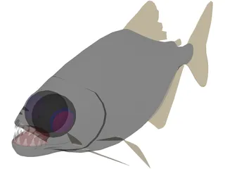 Piranha 3D Model