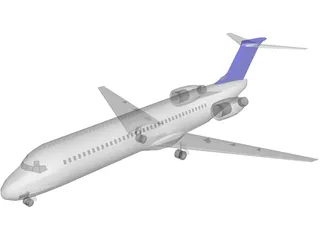 Boeing 717-200 3D Model