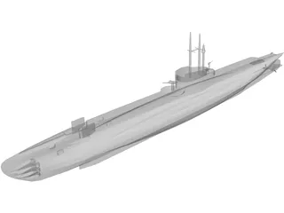 HMS Seawolf 3D Model