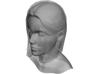 Head Female 3D Model