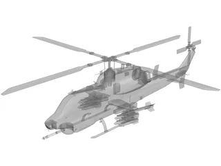 Bell AH-1Z 3D Model