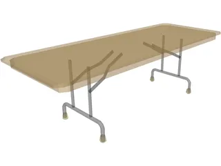 Table Folding 3D Model