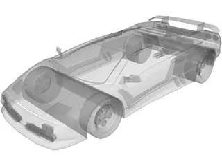 Lamborghini Diablo (1990) 3D Model