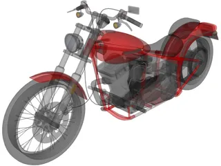 Harley-Davidson Softtail 3D Model