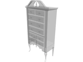 Highboy Furnished 3D Model