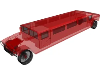 Hummer Limousine 3D Model