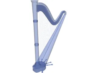 Harp 3D Model