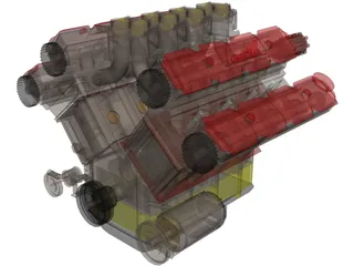 Engine Lancia 3D Model