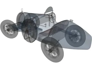 Bugatti Type 35 3D Model