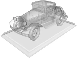Ford Model A Coupe 3D Model