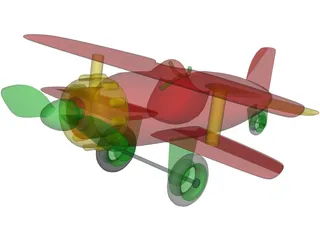 Toy Airplane 3D Model