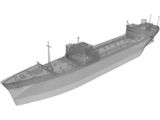 Texaco Tanker 3D Model