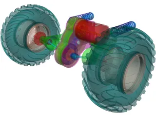 Car Suspension  3D Model