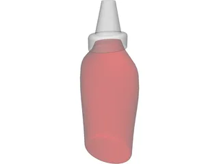 Bottle Ketchup 3D Model