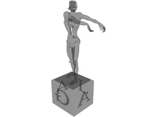 Abstract Dali Statue 3D Model