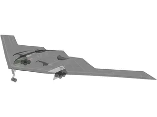 B2 Stealth Bomber 3D Model