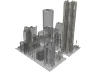 City Part Future Like 3D Model