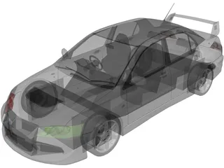 Mitsubishi Lancer Evolution VIII (2003) 3D Model