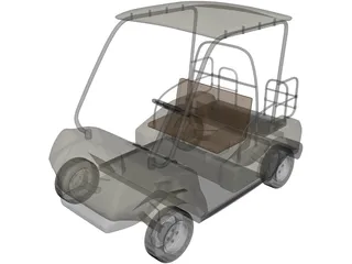Golf Cart 3D Model