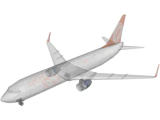 Boeing 737 GOL Brasil 3D Model