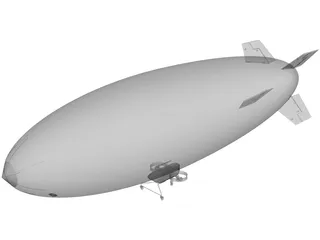 Airship Blimp 3D Model