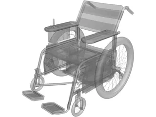 Wheelchair 3D Model