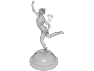 Hermes statuette 3D Model