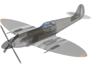 Supermarine Spitfire 3D Model