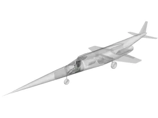 Douglas X-3 Stiletto 3D Model