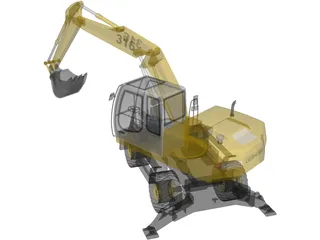 Liebherr Excavator 3D Model