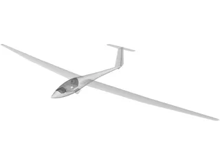 Schleicher ASW 20 Glider 3D Model