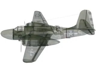 Douglas A-20G Havoc 3D Model